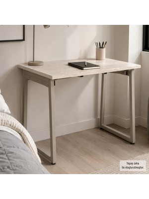 Vilinze Biga Sabit Mdf Metal Ayak Çalışma Ofis Masası