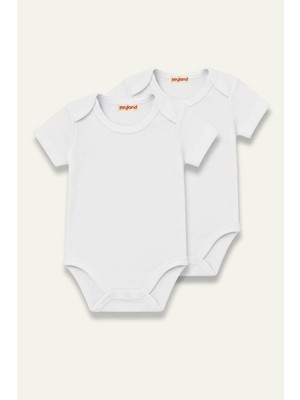 Zeyland Kız Erkek Bebek İkili Kısa Kol Body