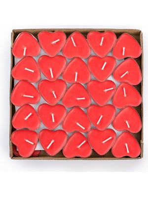 Pratik Ev Kalpli Tealight Mum 50 Adet
