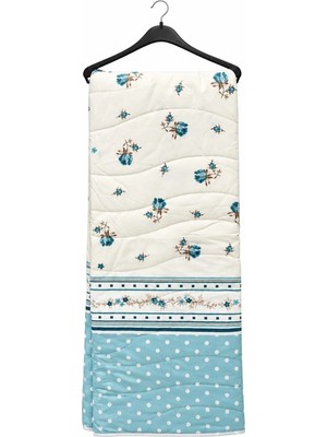 Novélune Tek Kişilik Pike & Pike Takımı: Pamuklu Tek Kişilik Pike 155X220 Yeşil Çiçekli