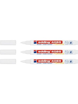 Pratik Ev Tebeşir Markörü, Sıvı Tebeşir Markörü, 4085 Beyaz, Yuvarlak Uç, 1 – 2 mm