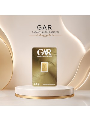 Gar 2 Adet 2,5 gr 24 Ayar (995) Altın