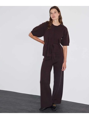 İpekyol Wide Leg Triko Pantolon IW6260003279074