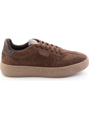 Bambi Kahve Süet  Kadın Sneaker K01791074372