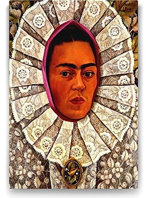 Pratik Ev Frida Kahlo - Self Portrait Tablosu - 70X100 cm