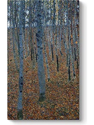 Pratik Ev Gustav Klimt Kayın Korusu Tablosu 80 x 140