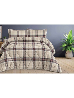 Merinos Comforter Yorgan Seti 220X240 Niko Bej