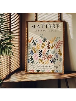 Pratik Ev Matisse Çerçevesiz Poster; Modern Dekoratif Çerçevesiz Poster, Tablo, Matisse-14,30 x 40