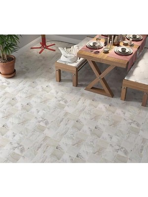 Pratik Ev Yer Kaplama Zemin Kaplama Folyosu 65X130 cm Mermer Mozaik