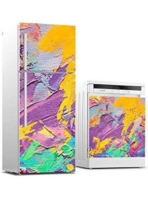 Pratik Ev Fırça, Buzdolabı ve Bulaşık Makinası Beyaz Eşya Sticker Kaplama Darbesi