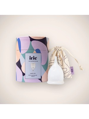 İrie Menstrüel Kap Menstrual Cup Regl Kabı Adet Kabı Regular Transparan Rahatlık ve Koruma