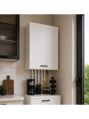 T Designo Bien Kombi Üst Dolabı -Çok Amaçlı Dolap - 50 cm
