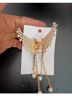 Pratik Ev Kanat Figürlü Saç Tokası