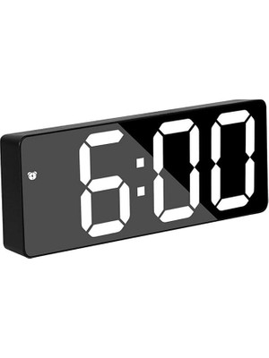 Saat, LED Ekran, Dijital Ayna, Pilli, Çift Amaçlı, Erteleme, Gece Modası, Yatak Odası ve Ofis Için Uygun (Beyaz), Universel, SFM550