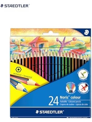 Pratik Ev Kalemi Renk Altıgen Biçim 24 Noris Colour Kuru Boya