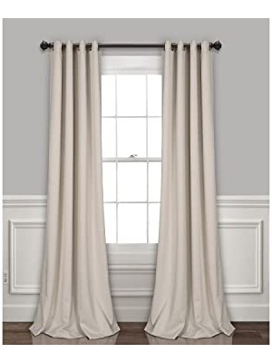 Pratik Ev Yalıtımlı Gromet Karartma Perdesi Panel Çifti, Buğday, 132 cm G x 213 cm U