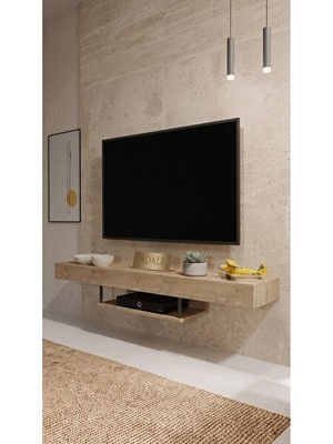 Adalımodules Odern 150 cm Duvara Monte Tv Ünitesi Çok Amaçlı Televizyon Ünitesi Dekoratif Tv Sehpası