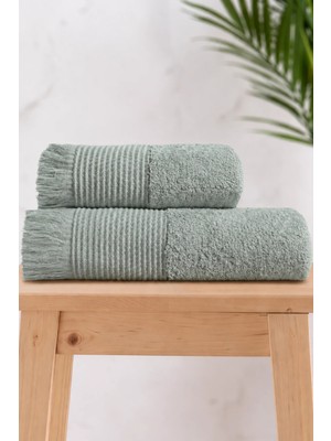 Neşe Home Collection Havana 2'li Banyo Havlu Seti Mint