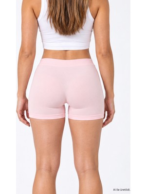Gymhams Kadın Dikişsiz Seamless Boxer Külot, Iç Çamaşırı – Ince, Esnek ve Yumuşak Dokulu Kısa Boxer Şort