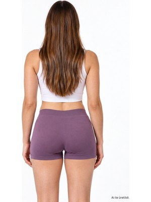 Gymhams Kadın Dikişsiz Seamless Boxer Külot, Iç Çamaşırı – Ince, Esnek ve Yumuşak Dokulu Kısa Boxer Şort
