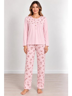 Nena %100 Pamuk Uzun Kol Kadın Pijama Takım 14966