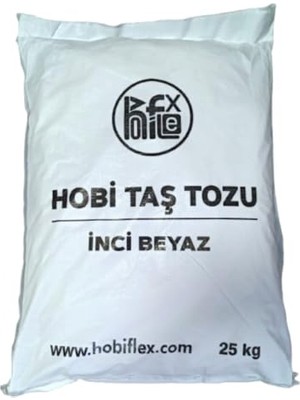 Pratik Ev Inci Beyazı Taş Tozu Hobi Harcı, 25 Kg; Seramik, Heykel, Mumluk ve Saksı Yapımı