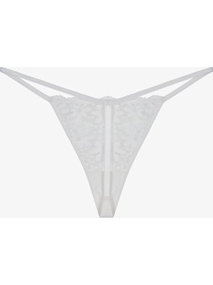 Penti Kırık Beyaz Lace Dantel String Külot
