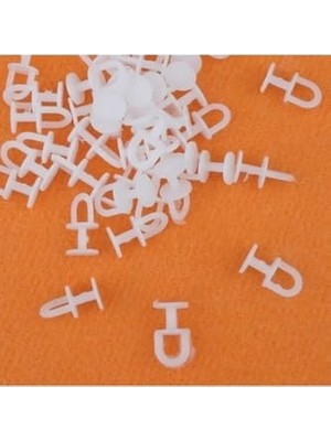 Pratik Ev 100 Adet Dikmeli Sistem Tül ve Perde Düğmesi, Korniş Halkası