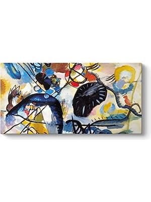 Pratik Ev Wassily Kandinsky Mostra Vercelli Tablosu 80 x 40