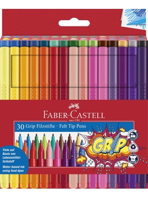 155335 - Grip Colour Marker Keçeli Kalem, 30'lu Kutu