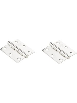 N276-972 V514 Paslanmaz Çelik Kapı Menteşeleri, 2 Paket, 2-1/2 Inç