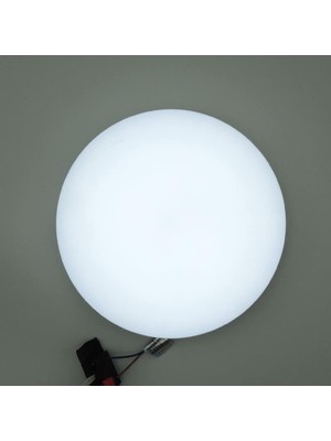Yuvarlak Dış Mekan Sıva Üstü 20W LED Panel Armatür Trafolu Beyaz Işık