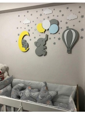 Bebek/çocuk Odası Ahşap Dekoratif Aydınlatma Bebek Hediyelik