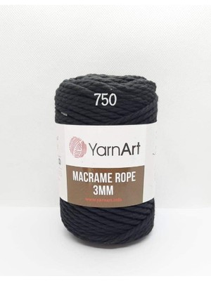 El Örgü Ipi Macrame Rope 3 Mm, 750, 4X250 gr