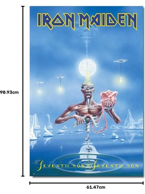 Grupo Erik Heavy Metal Poster - Iron Maiden Poster Seventh Son Of A Seventh Son - Dekorasyon Oturma Odası Veya Yatak Odası Dekorasyonu - Oturma Odası