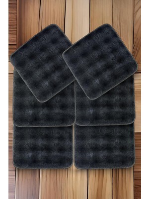 Bubble Kaymaz Sandalye Minderi 6'li 40X40 Antrasit