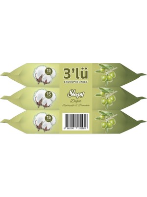 Pamuk Zeytin Cep Mendili 12X3X15 (540 Yaprak)