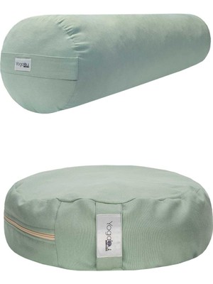 Karabuğday Kabuğu Dolgulu Minder ve Bolster-Mint