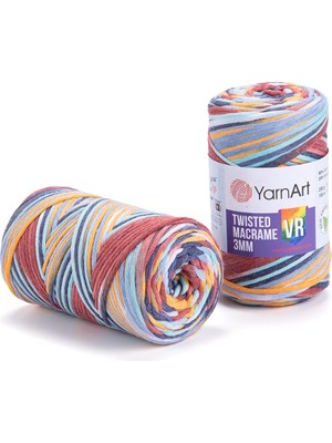 El Örgü Ipi Twısted Macrame 3 mm Vr, 925, 4X250 gr