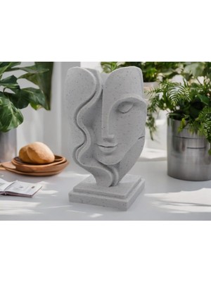 15CM Modern Sanat Yüz Heykeli Hediyelik Modern Ev Süs Eşyası, BÜSTHEYKELFIGÜR23