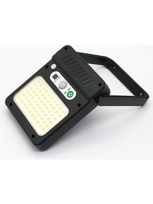 60 LED 3 Mod Güneş Enerjili Sensörlü Dış Mekan Solar Sokak Bahçe Lambası Beyaz Işık YX-607