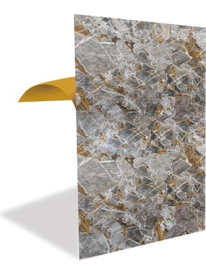 Kendinden Yapışkanlı Yer Zemin Kaplama, Duvar Kaplama, Fayans Çıkartması Yeşim Mermer Desenli Pvc Panel 41X62 cm (4 Adet / 1 M²)