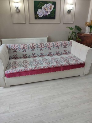 Koltuk Örtüsü Süngerli Kaymaz Bej 170 x 210