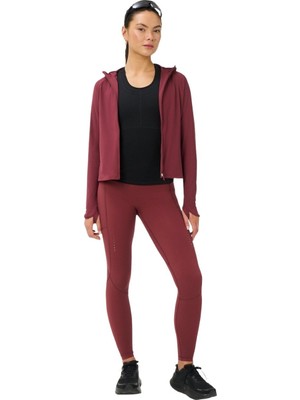 Sweaty Betty Runners High Zip Up Kadın Kırmızı Sweat