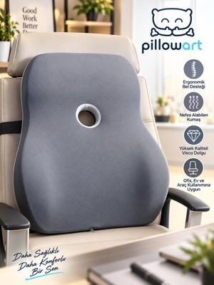 Visko Sırt Minderi Bel Yastığı – Ergonomik Bel Desteği