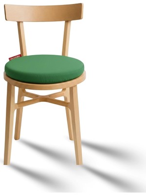 Yuvarlak Sandalye Minderi Bağcıklı Yıkanabilir Sünger Minder Su Yağ Itici Mutfak Balkon Bahçe Tabure Minderi 40 cm Yeşil