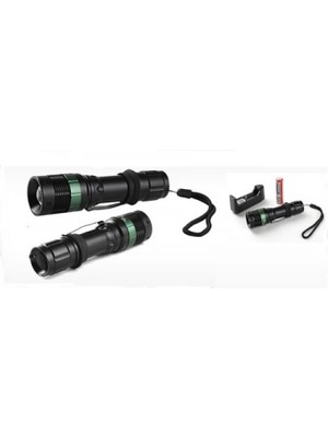 MiraLive Power Style 500 Lumen 600 Metre Işık Uzantılı Zoomlu Şarjlı El Feneri 6109