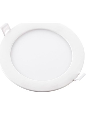 ZMR-203 2'li Set 9W Gömme LED Spot Slim Panel Armatür 6500K Beyaz Işık Alüminyum Kasa Yuvarlak Tavan Spotu