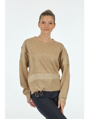 Vedi Minimalist Oversize Uzun Kol Kadın Sweatshirt - Rahat ve Şık