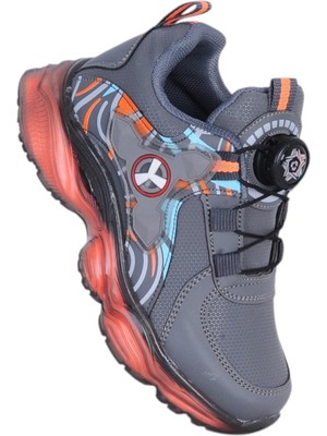 Ayakcenter Yido 070 Füme Akıllı Bağcıklı Erkek Çocuk Spor Ayakkabı